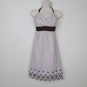 TRUE Y2K Trixxi Pink Hearts Dress Coquette Cottagecore‎ Mini Size M Runs Small